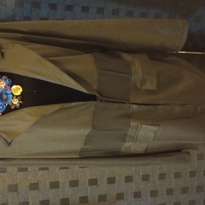 2 pc Black corset jacket with shorts